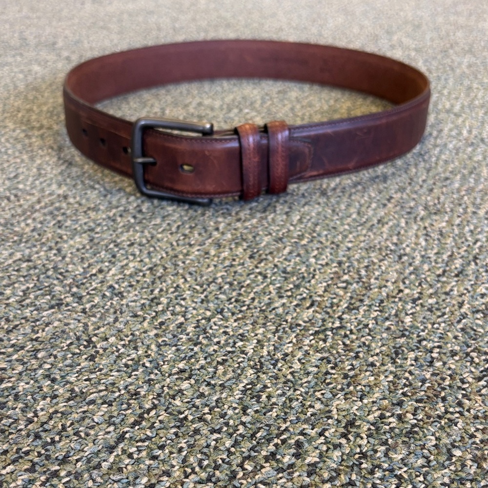 Bass leather belt